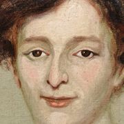 Portrait of a woman, oil on canvas, 19th century