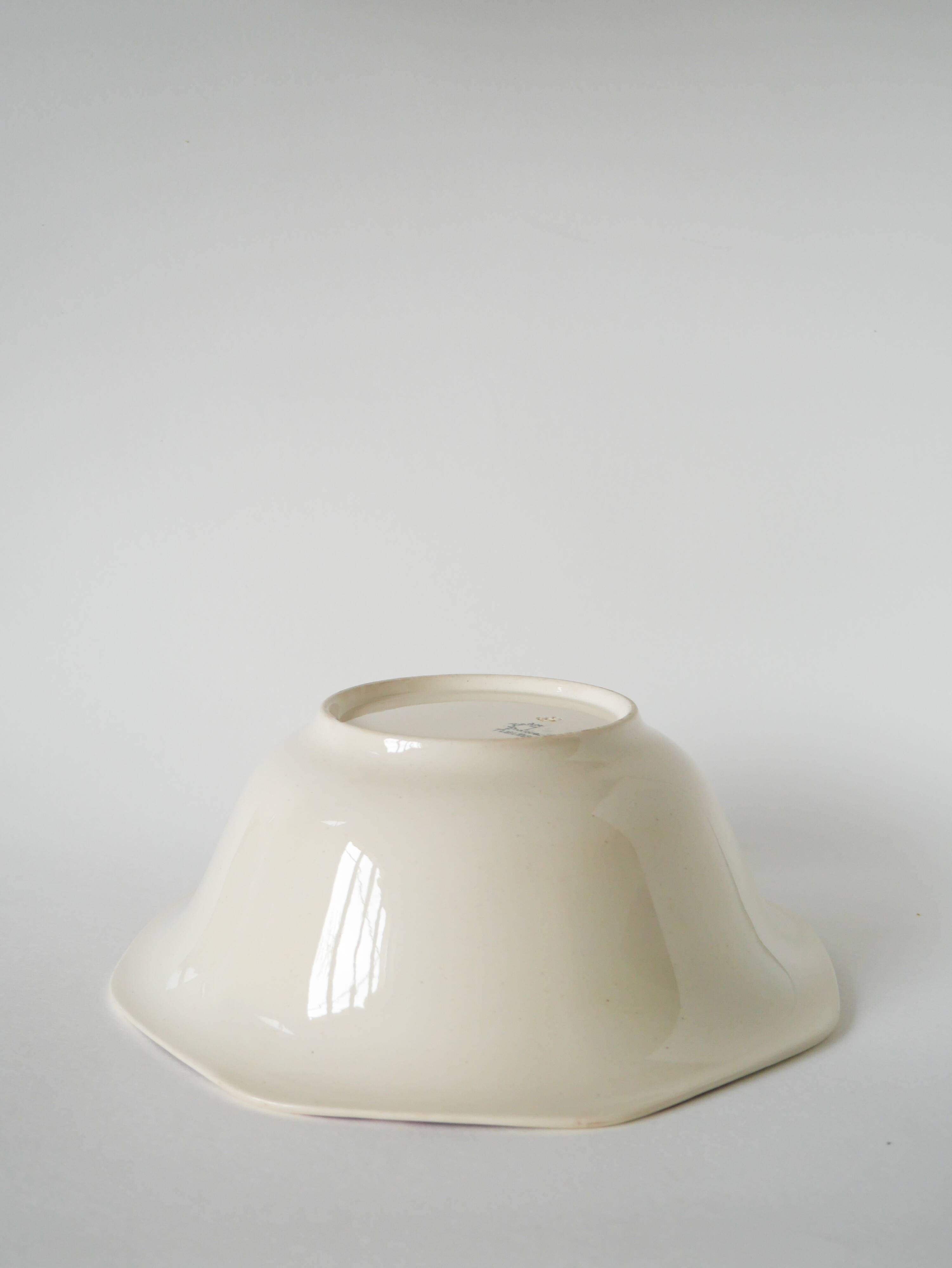 Large Badonviller salad bowl, Tamarista model, 1940