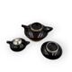 Mid-century modern piled up Tea set, SC3 Italy 1970s