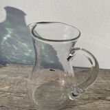 Clear Murano glass pitcher, 1960