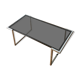 Coffee table chrome and glass, 1970