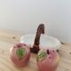 Set of salt shaker and pepper vintage apple slip in basket made in Korea