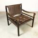 Model Sirocco leather safari chair by Arne Norell, 1960s