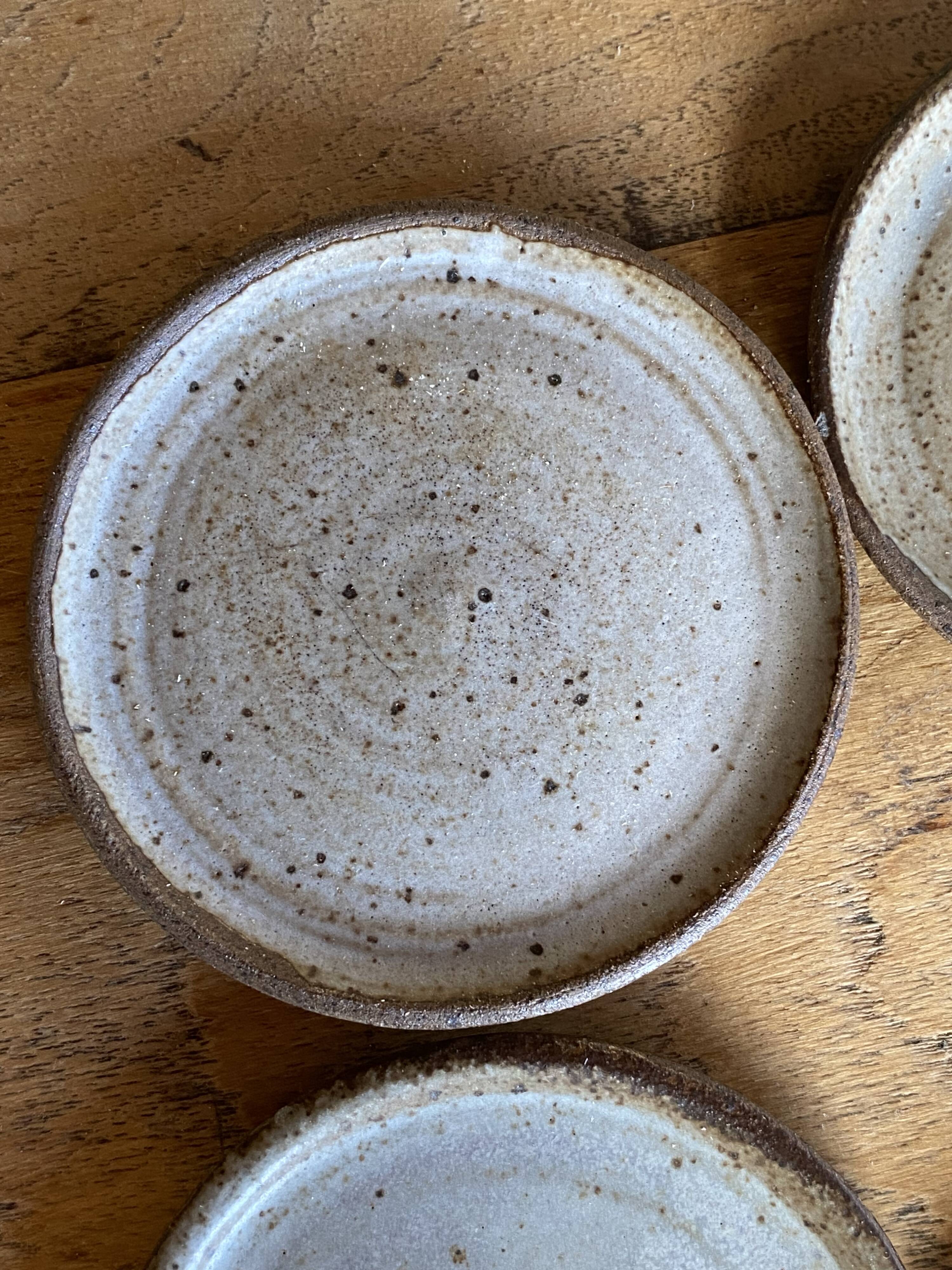 Handmade stoneware coffee set