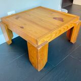 Table basse vintage pin massif