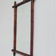 Antique faux bamboo mirror, France, late 19th century