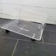 70s transparent plexiglass coffee table