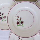 4 vintage flat plates from the Salins factory 210638