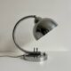 Vintage table lamp, modernist chrome metal, France 1930