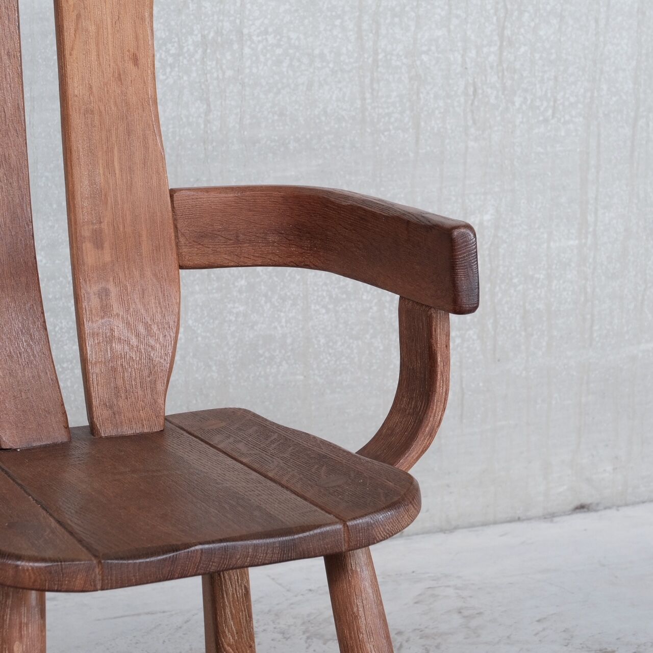 Set of Four Oak Mid-Century Dining Chairs