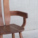 Set of Four Oak Mid-Century Dining Chairs