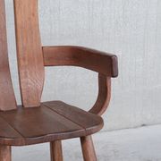Set of Four Oak Mid-Century Dining Chairs