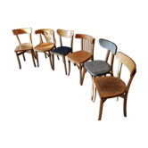 Set of 6 chairs Bistro mismatched