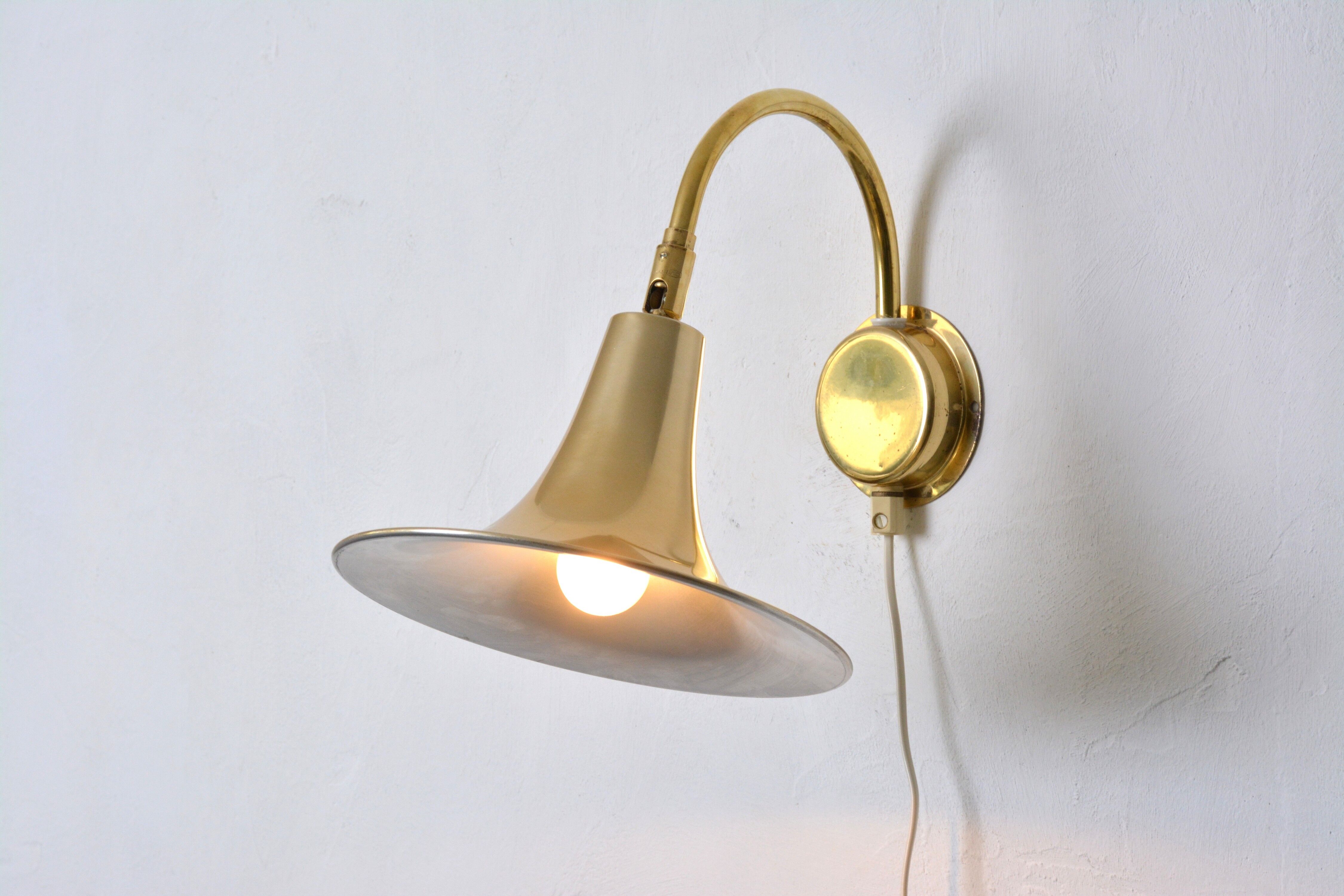 Pair of wall lamps, Börje Claes, 70s Sweden