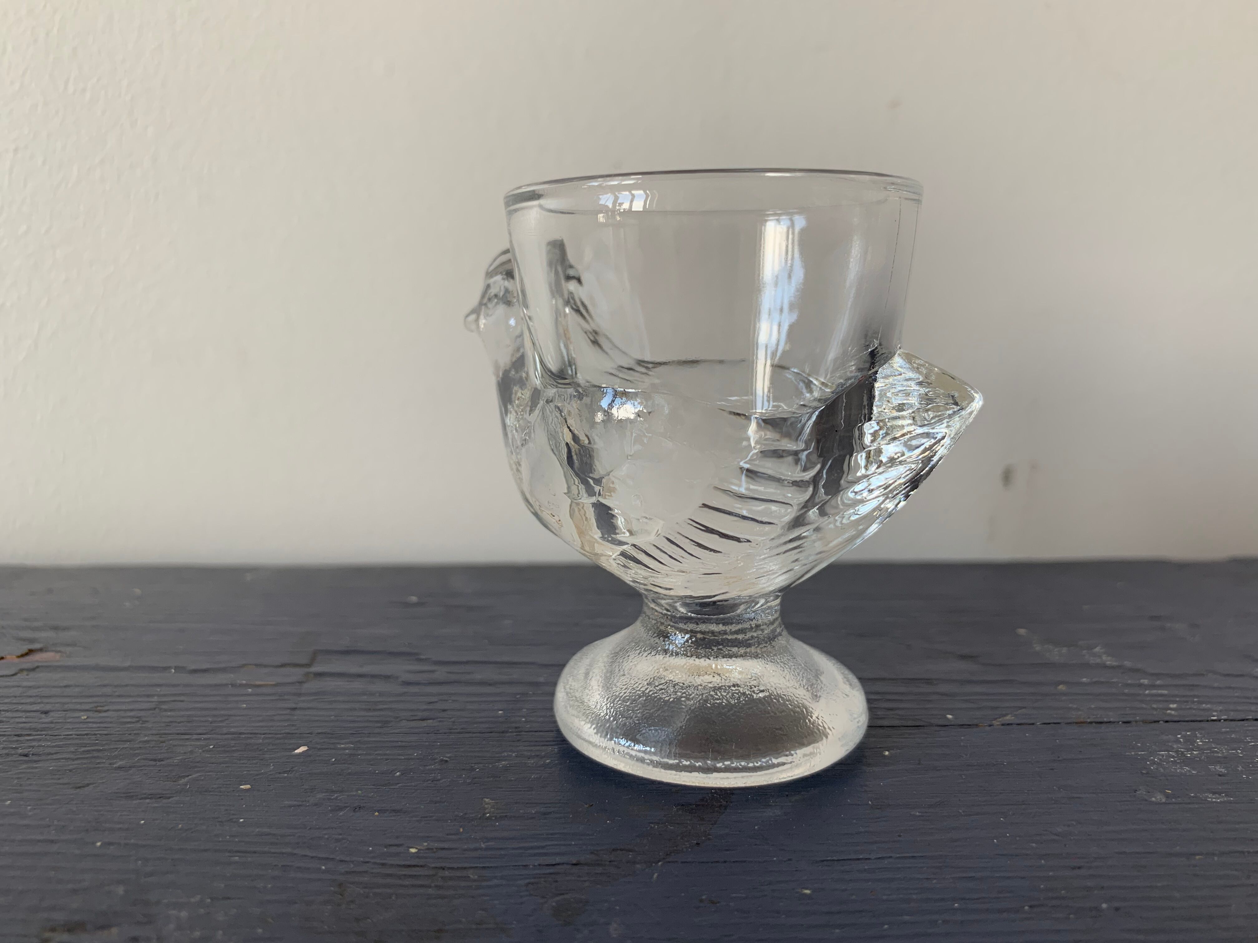 Set of 4 glass hens