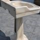 Vintage marbled earthenware sink from the 90s