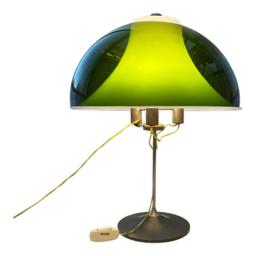 Lampe Stilux Milano verte années 60