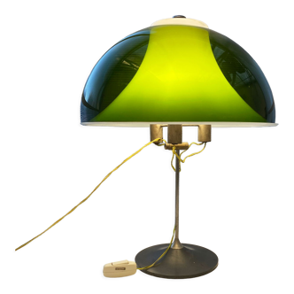 Lampe Stilux Milano verte années 60