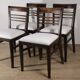 Set of 4 modernist chairs in oak and bouclé fabric, 1940