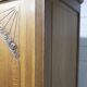 Art Deco oak sculpted wardrobe - Flemish workshop circa 1930