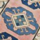 3x10 Pink & Blue Oushak Runner Rug 80x325Cm SK 22171