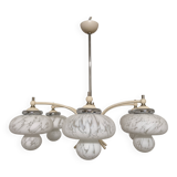 Space age Sputnik chandelier with 6 lights, 50s-60s