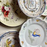 Set of 7 assorted plates