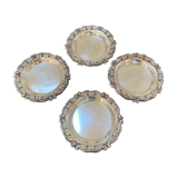 Set of 4 antique silver cups