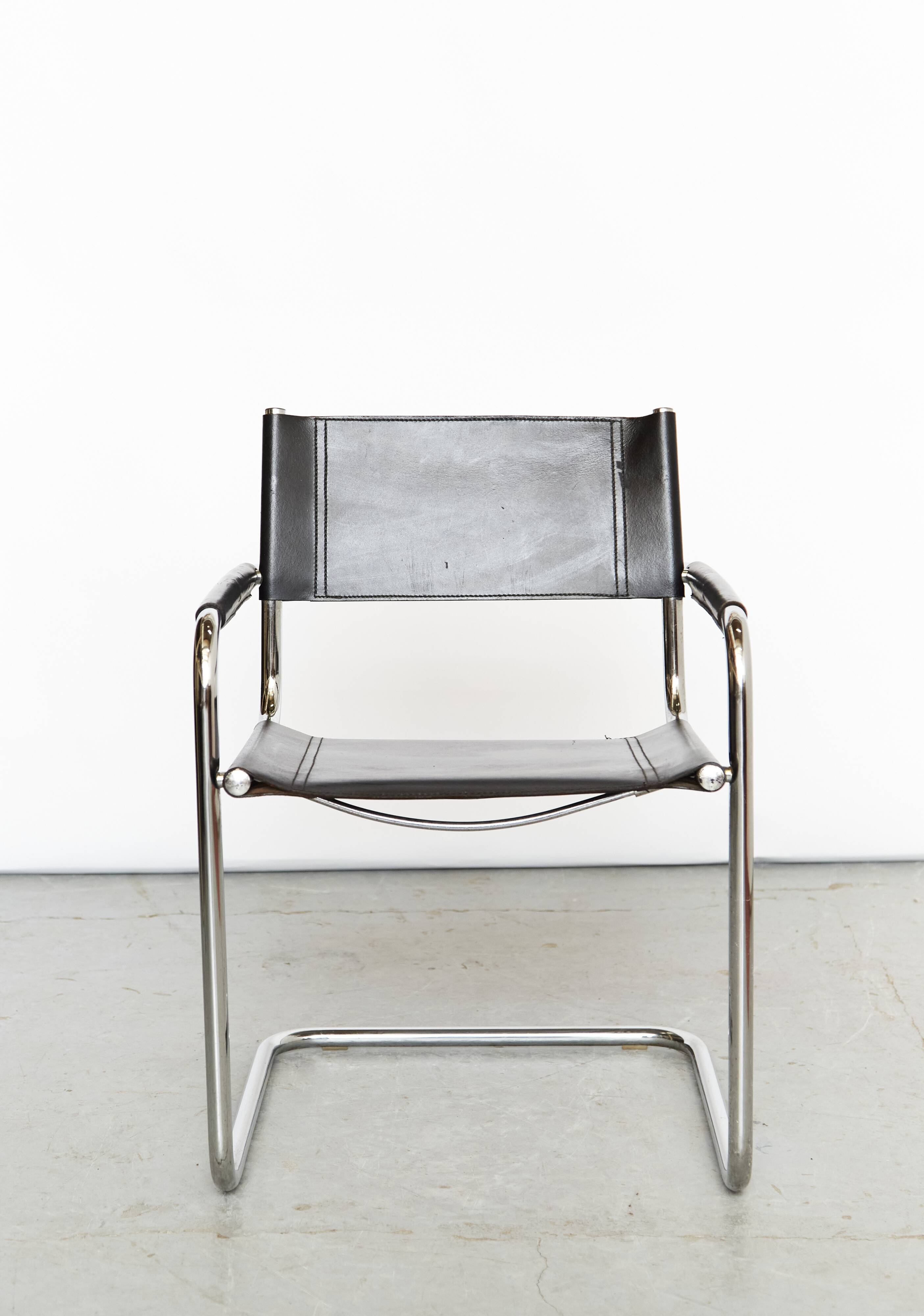 Bauhaus leather Cantilever produced by Fasem, Italy