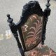 Flowery black chair