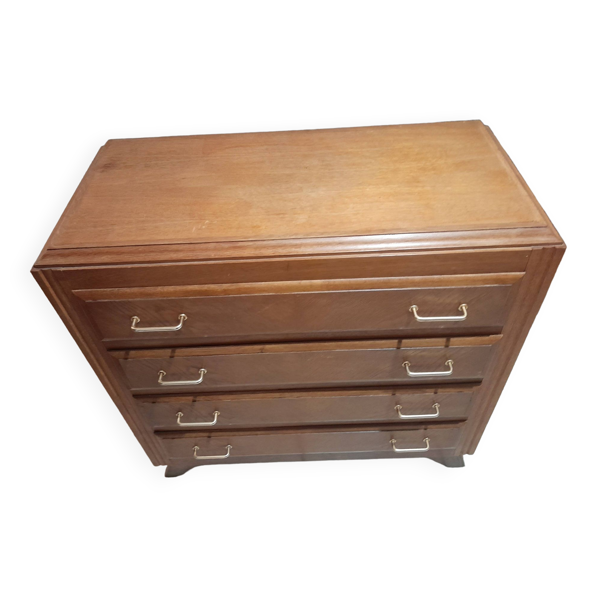 Old vintage chest of drawers Scandinavian compass feet