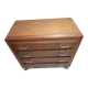Old vintage chest of drawers Scandinavian compass feet