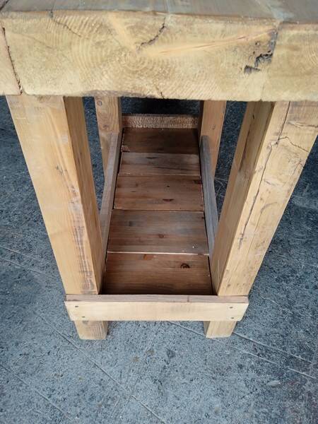 Workbench 90cm old solid wood