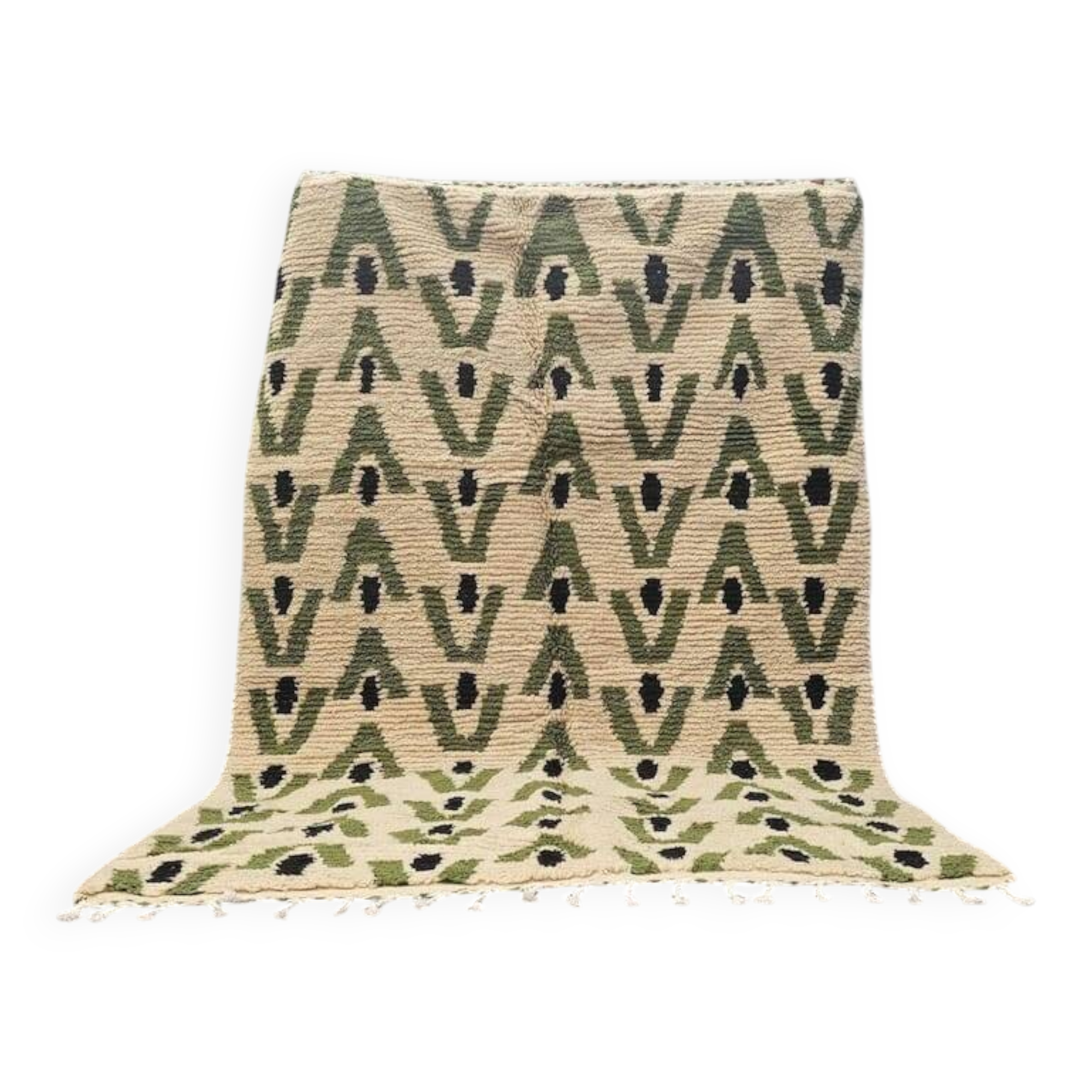 Traditional handmade Beni Ouraine rug size 200 x 300 cm