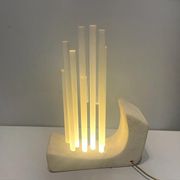 Acrylic Stone Table Lamp, 1980s