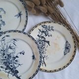 Vintage blue dinner plates