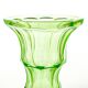 Art Deco vase, uranium glass, Bohemia, Czechoslovakia, 1930s
