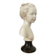 Glazed terracotta bust
