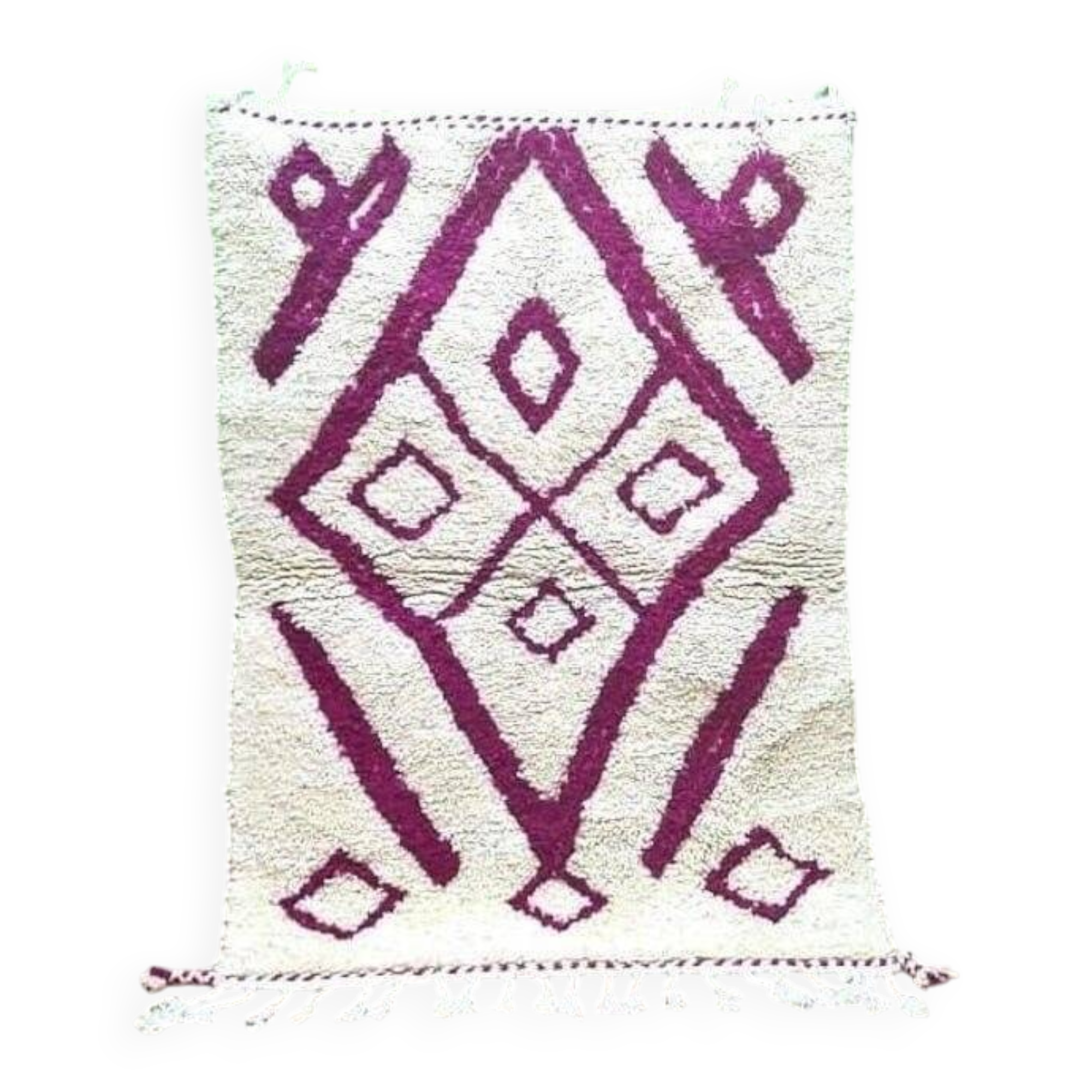 Traditional Moroccan rug made of pure Atlas wool.