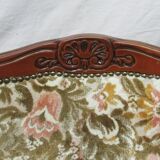 Paire de chaises fleuries style Louis XV