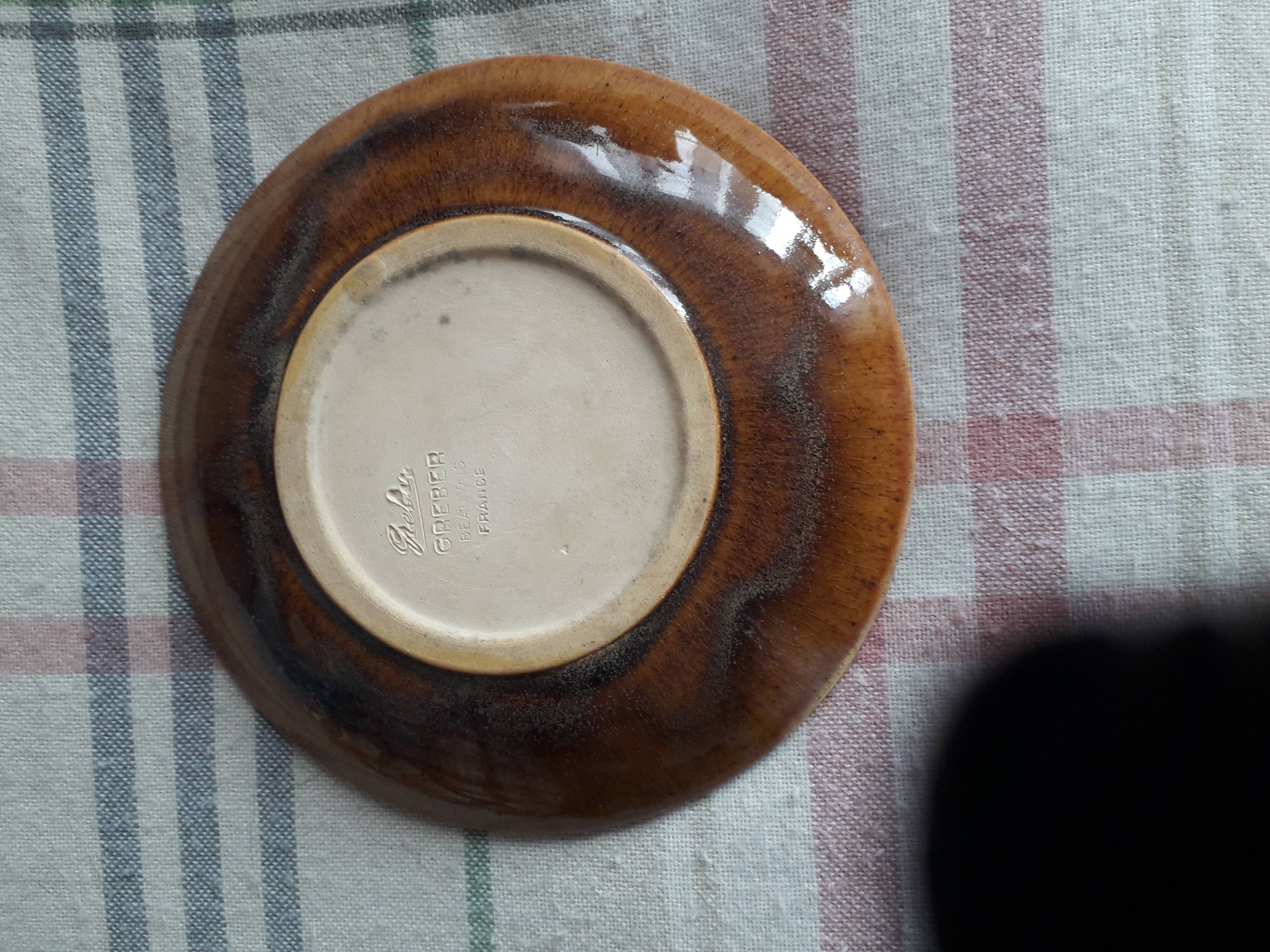 Vintage ceramic signed Gréber
