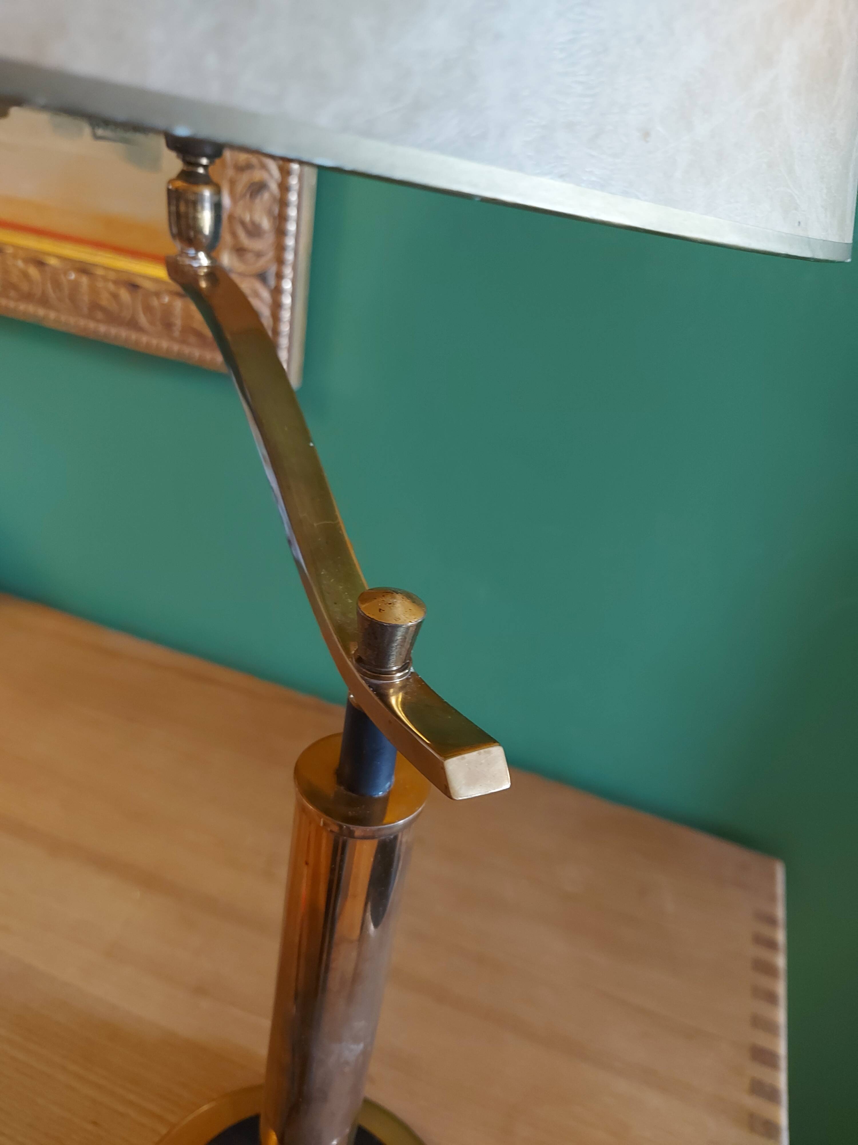 Brass lamp 30's Jules Leleu