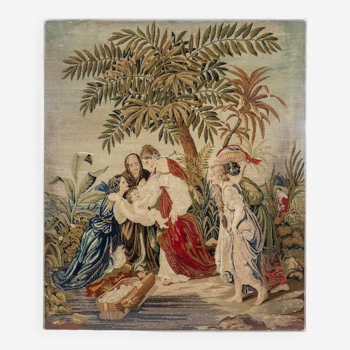 Orientalist style petit point tapestry. Circa 1880.