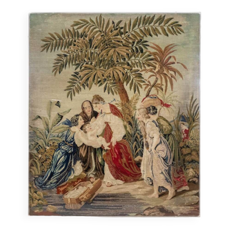 Orientalist style petit point tapestry. Circa 1880.