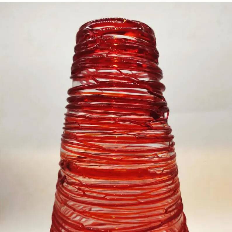Exceptional Mid-Century Style Vase in Murano Glass by Sergio Costantini