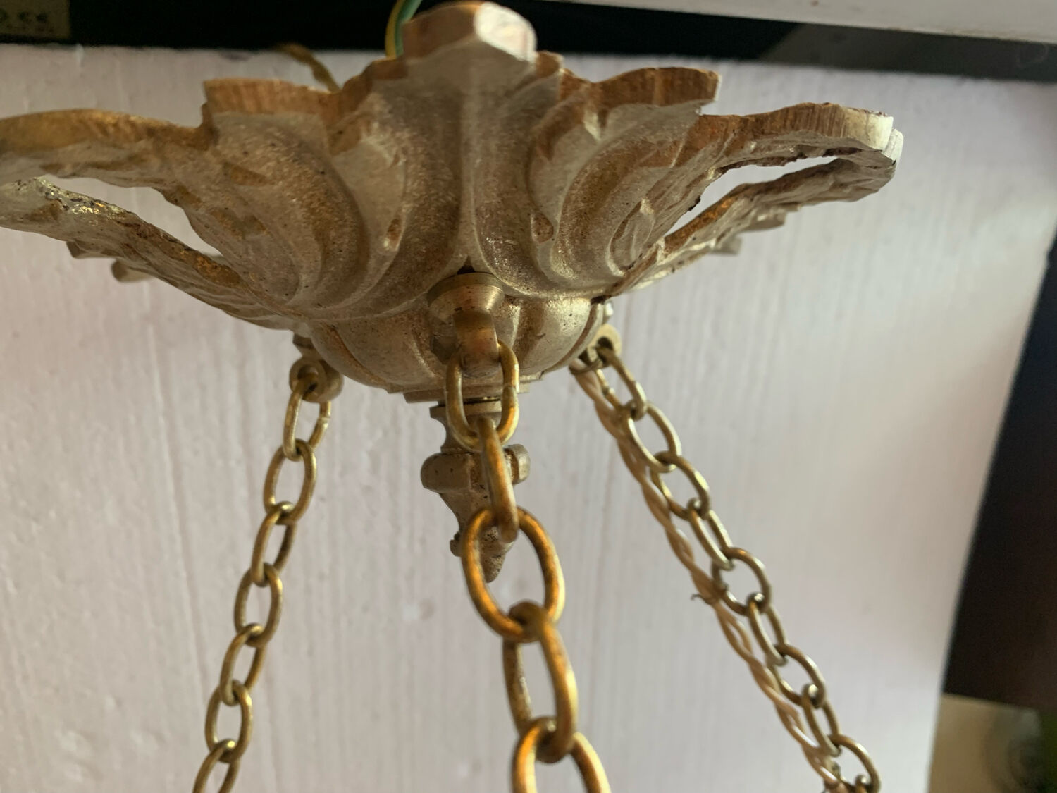 Vintage washbasin ceiling lamp