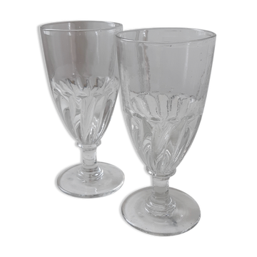 Duo de verres à absinthe fin XIXeme