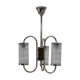 Art deco chandelier, czechoslovakia, 1930s