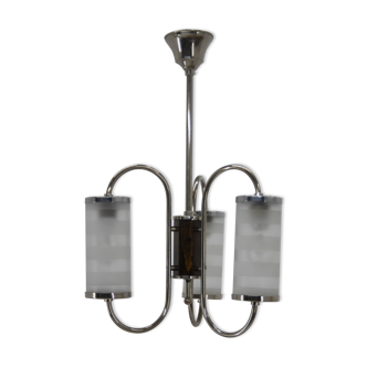 Art deco chandelier, czechoslovakia, 1930s