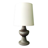 Brutalist table lamp in pyrite stone